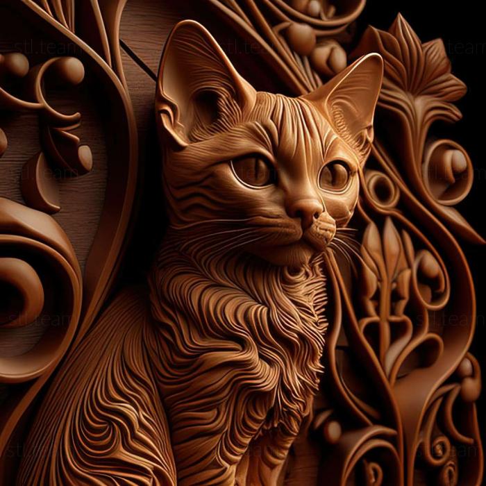 3D модель Яванская кошка (STL)